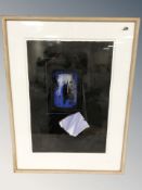 Continental School : Abstract study, watercolour, indistinctly signed 'Olsen' and dated '98,