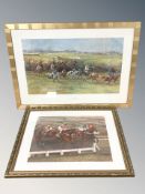 After Claire Eva Burton : The Grand National, Aintree, limited edition colour print,