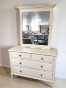 A contemporary white painted chest,