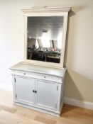 A contemporary white painted chest,