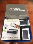 A group of Archos multi-media players plus accessories