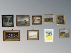 Danish School : Portrait of a fisherman, oil on canvas, 22 cm x 25 cm,