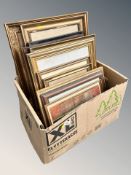 Assorted continental pictures and prints, antiquarian engravings, etc.