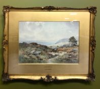 C H Marten : Near Sidmouth, Devon, watercolour, 26 cm x 36 cm.