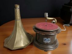 A His Master's Voice gramophone.