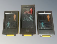 Thermotor : Three Pedestrian Control Units - 2 x NSH Small Box Repeaters and 1 x Toucan Repeater.