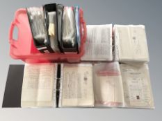 Several binders containing a very large quantity of antiquarian legal and financial documents