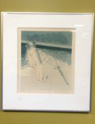 20th Century Danish School : Abstract study, colour lithograph, indistinctly signed and dated '83,