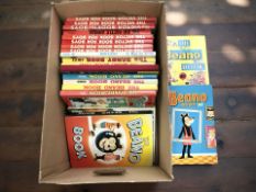 A group of vintage Beano, Dandy and Victor annuals circa 1960s / 70s.