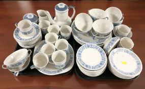 Approximately sixty six pieces of Royal Doulton Cranbourne tea, coffee and dinner porcelain.