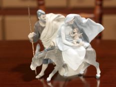 A Lladro figure group of Mary, Joseph and Jesus, height 30 cm.