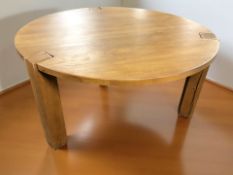 A Barker & Stonehouse contemporary oak circular dining table, diameter 150 cm,
