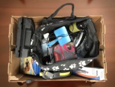 A quantity of pet care products.