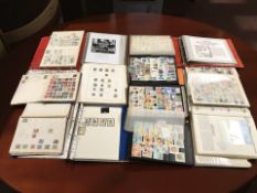 Several albums of 20th century world stamps.