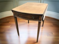 A 19th century mahogany drop leaf occasional table,