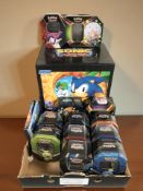 A group of empty Pokemon trading card tins,