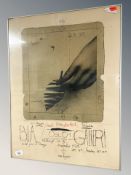 A Paul Wunderlich gallery poster, 49 cm x 64 cm. CONDITION REPORT: UK postage £40.