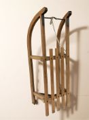 A vintage sledge, length 93 cm.