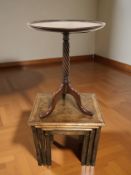 A reproduction nest of three tables,