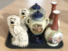 A pair of Beswick Staffordshire spaniels 1378-1 and 1378-4,