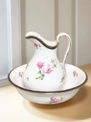 A Spode Copelands porcelain wash jug and basin, diameter 39 cm.