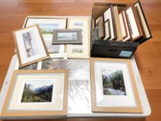 A quantity of pictures and prints, local scenes, 19th century engravings, etc.