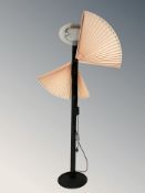 A decorative Scandinavian standard lamp.