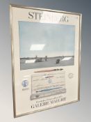 A Danish gallery poster 'Steinberg', 57 cm x 77 cm.