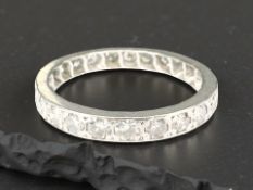 A platinum diamond eternity ring, approximately 0.8ct, size M.