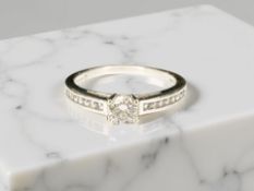 A Canadian Ice diamond solitaire ring, set with a brilliant-cut diamond weighing approximately 0.