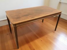 A Danish Frits Henningsen rectangular teak coffee table, 110 cm x 57 cm x 57 cm.