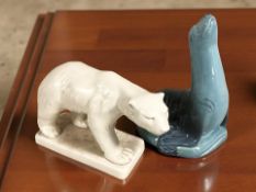 A Beswick figure of a polar bear No.