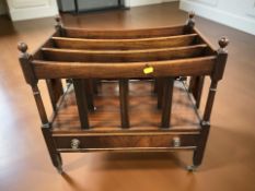 A reproduction mahogany Canterbury,