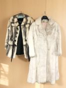 A Maxwell Croft natural black cross mink jacket, circa 1970s,