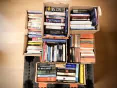 Assorted volumes including Penguin and Puffin books, fiction, reference, etc.