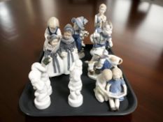 A group of Bing & Grondahl and other Danish porcelain figures and groups.