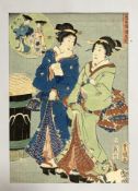 Utagawa Kunisada (Toyokuni III) (Japanese 1786 - 1864) Kaga no Chiyo,