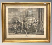 After Jean Jacques François Le Barbier : Penelope et Ulysse ou La Pudeur (Ulysses and Penelope on a