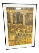 After Kehnet Nielsen : Arcade IV, colour print, 49 cm x 70 cm.