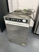 A Hobart Eco-max plus dish washer CONDITION REPORT: Removed from local restaurant
