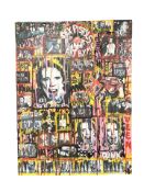 Lise Elsgaard Lunika : Sex Pistols montage, mixed media on canvas, 60 cm x 80 cm.