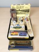 A group of boxed Corgi die cast vehicles and box sets including Corgi Classics D-Day 50th