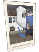 A Danish gallery poster 'Rosina Wachtmeister', 61 cm x 92 cm.