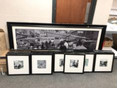 A large quantity of contemporary monochrome photographic pictures,