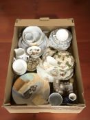 Assorted ceramics including a Grafton tintern part tea set, Lilliput Lane cottage,