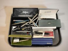 A selection of pens including Cross, Louis Godan,