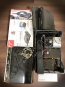 A Decca turn table, Sony hi/fi, NAD stereo amplifier 30/20/i,