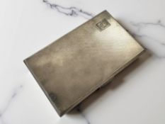 A silver cigarette case, Birmingham 1947 CONDITION REPORT: 205.