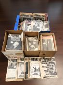 A large quantity of Private Eye magazines circa 1960s-1980s.