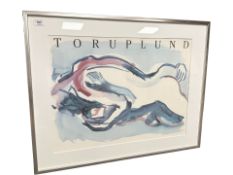 A Danish gallery print 'Toruplund', 64 cm x 47 cm.
